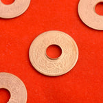 Nepali Copper Coin/Sikka with Hole (Pack of 5)