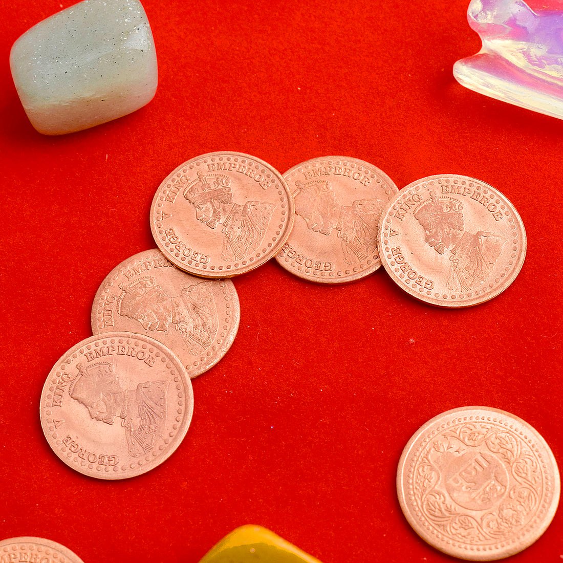 Pure Nepali Copper Holy Coin (Tambe ka Sikka) Pack of 5