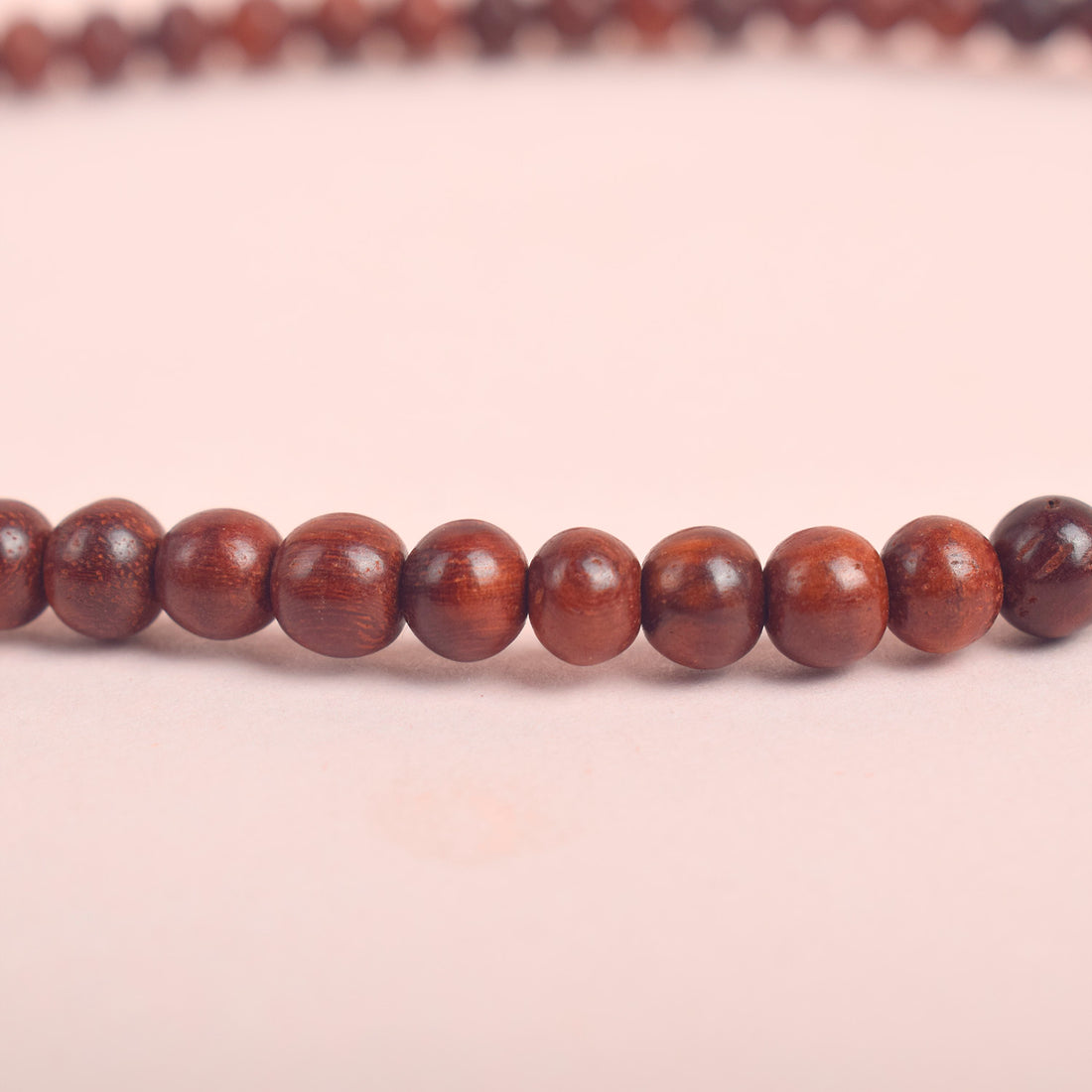 Certified 6mm 100% Original Authentic Pure Red Sandalwood Jap Mala (Andhra Pradesh)