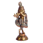7.5 Inch Lord Krishna Brass Idol | Kanha Brass Murti