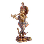 8.1 Inch Lord Krishna Brass Murti