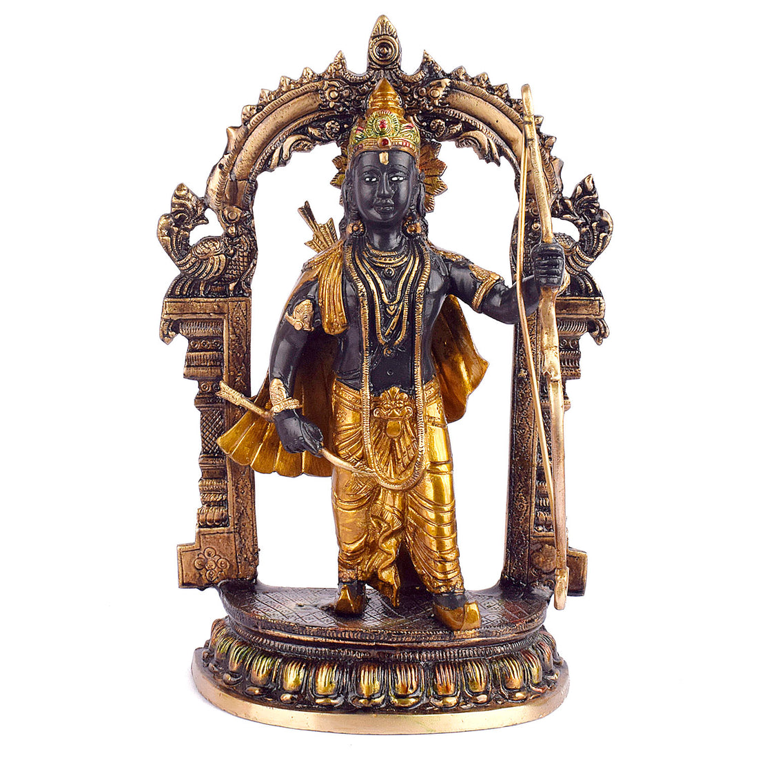 12.7 Inch Brass Ram Statue: A Symbol of Strength and Grace