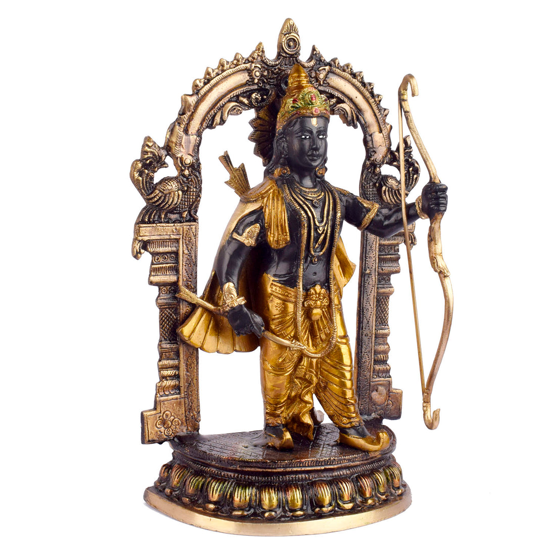 12.7 Inch Brass Ram Statue: A Symbol of Strength and Grace