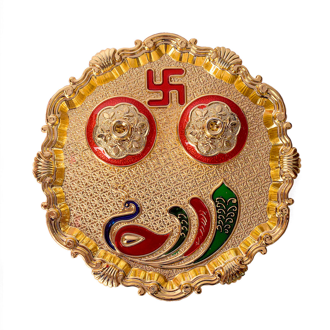Exquisite Kumkum Holder Adorned with Tradition