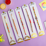Bond of Blessings Pearl Rakhi Set of 5