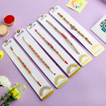 Bond of Blessings Pearl Rakhi Set of 5