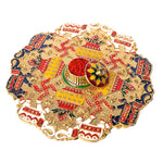 Kumkum Holder Adorned with Intricate Traditional Patterns