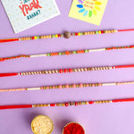 Bond of Blessings Pearl Rakhi Set of 5