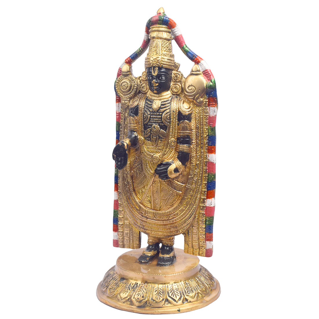 12.2 Inch Divine Brass Lord Venkateswara Idol