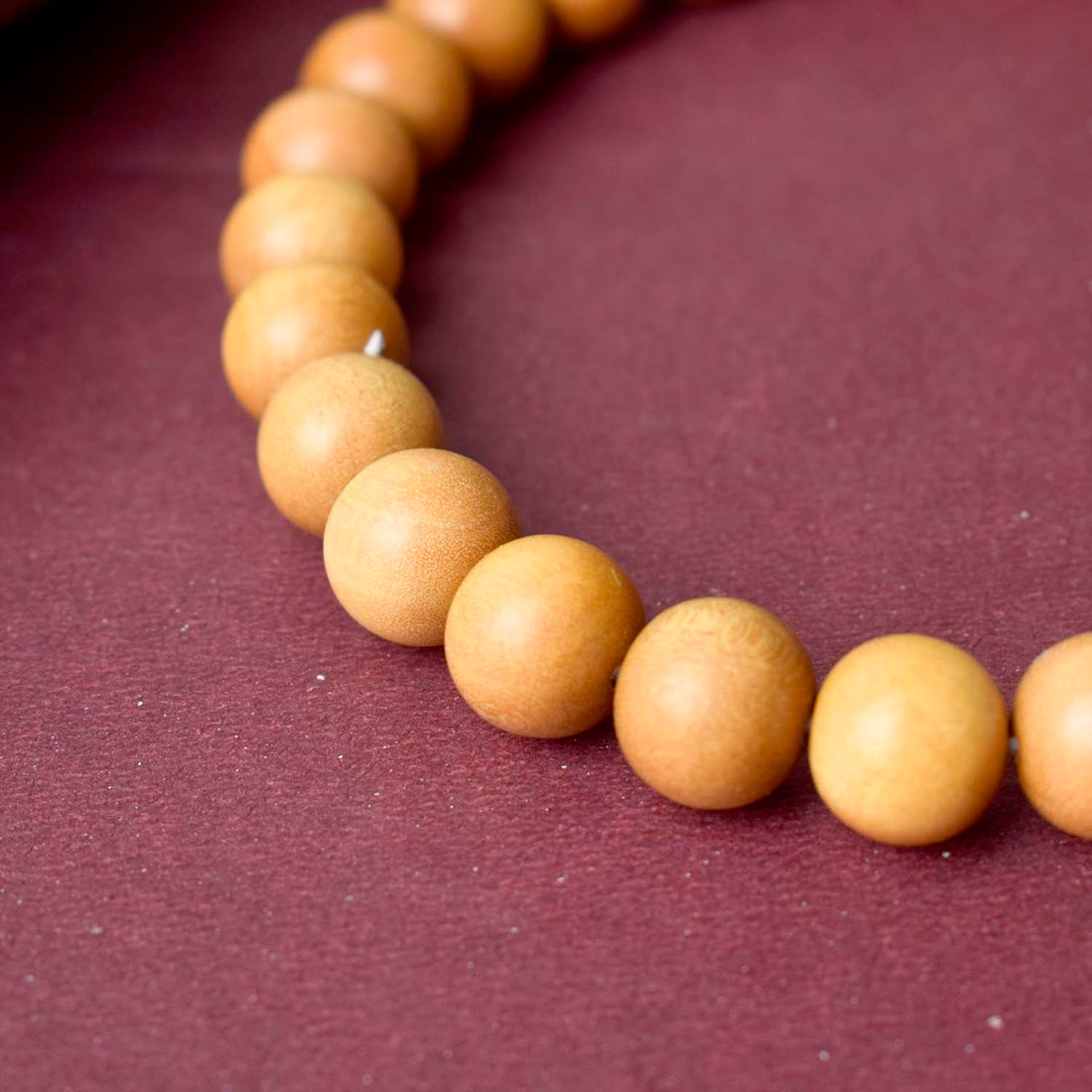 10mm 27 Bead White Chandan Mani Mala
