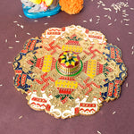 Kumkum Holder Adorned with Intricate Traditional Patterns