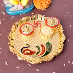 Exquisite Kumkum Holder Adorned with Tradition
