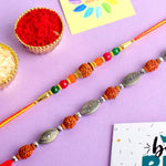 Rudraksha Rakhi Set of 2
