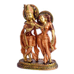 11 Inch Brass Radha Krishna Standing Together Statue