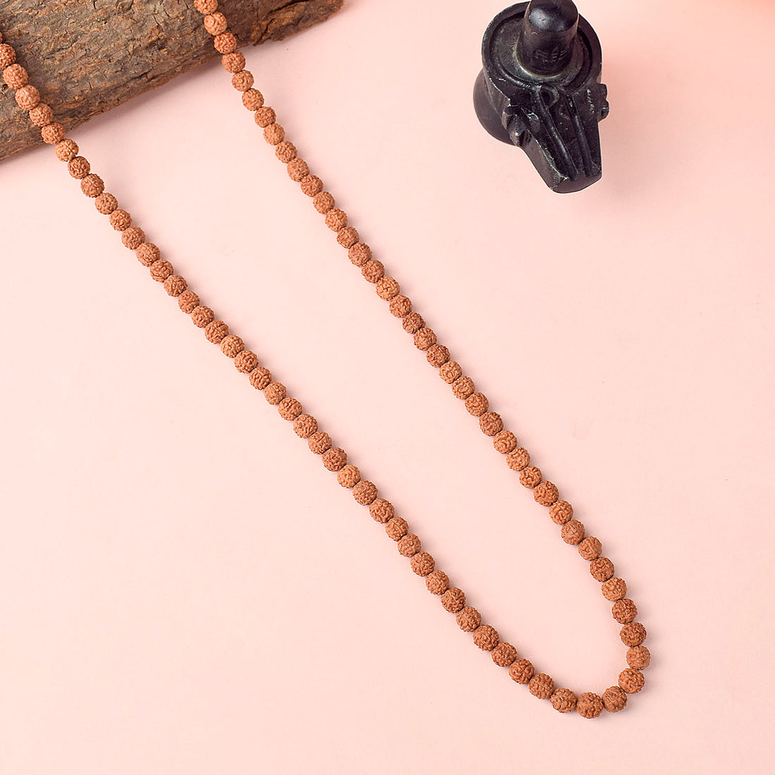 5 Mukhi Pathariya Rudraksh Mala 5mm Certified