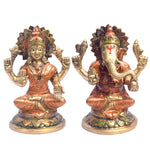 5.5 Inch Premium Handcrafted Lakshmi Ganesh Idol