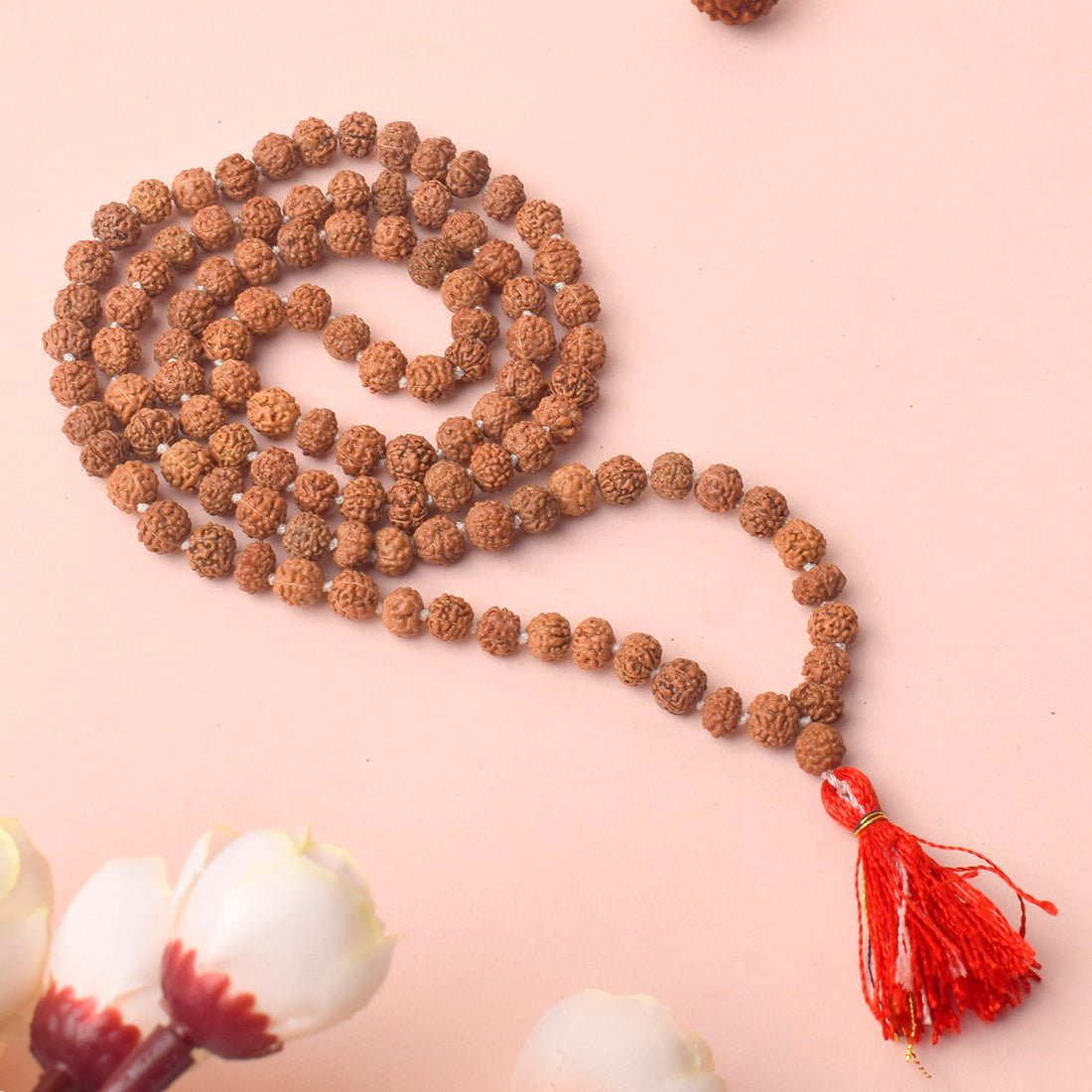 5 Mukhi Rudraksha Mala 5-6mm for Daily Jaap