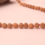 5 Mukhi Pathariya Rudraksha Mala for Daily Jaap 6-7mm