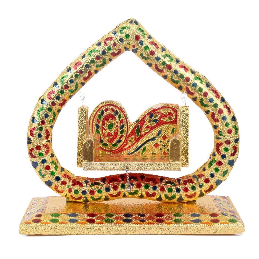 Exquisite Meenakari Designed Jhula – Divine Swing for Laddu Gopal