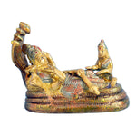 3.9 Inch Small Brass Vishnu Laxmi Murti