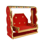 Red Velvet and Meenakari Unique Jhula for Laddu Gopal