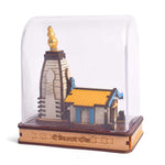 Shri Kedarnath Dham Temple Plywood Showpiece – Wooden Spiritual Decor