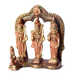 5.4 Inch Elegant Brass Ram Darbar Murti - Small