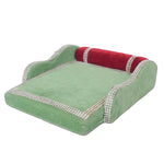 Devotional Bed – Green Velvet for Laddu Gopal