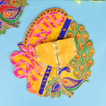 Multicolor Peacock Design Dresses for Laddu Gopal | Sizes 0 to 6