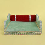 Velvet Treasures: Laddu Gopal's Cherished Bed Large