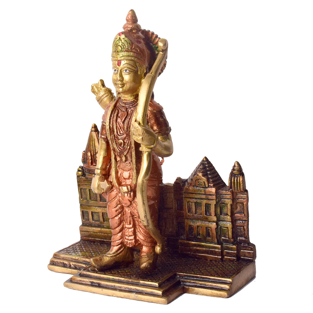 7.2 Inch Victorious Ram Mandir/Temple with Lord Ram