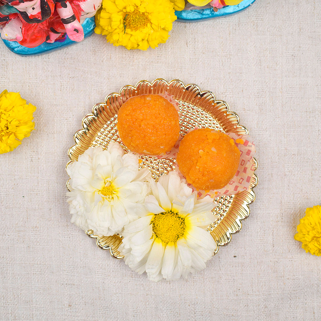 Laddu Gopal Bhog Thali Set (Pack of 6)