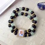 Charmed Life Bracelets Black & Green Gruu Ji Bracelets