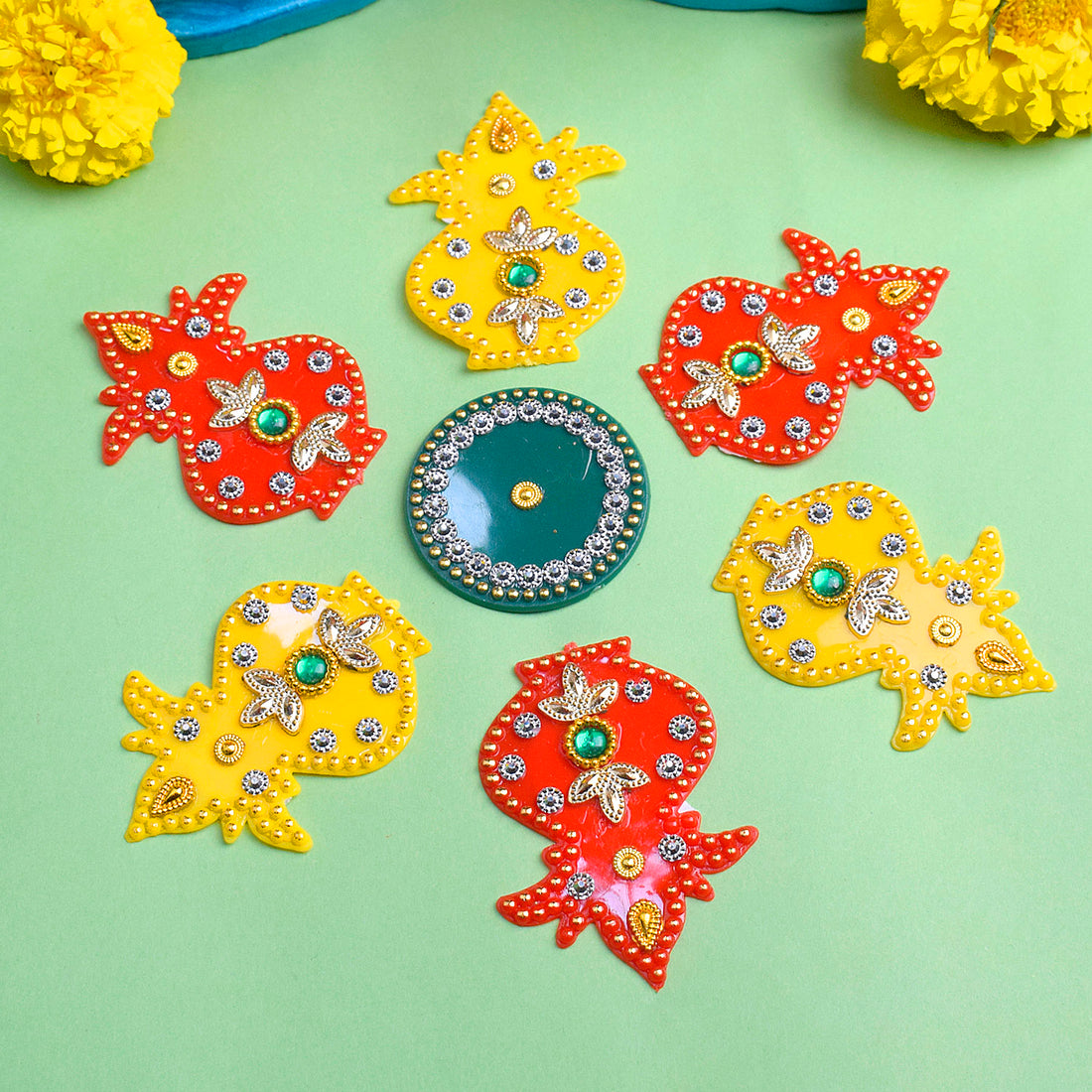 Colorful Rangoli Stickers for a Festive and Artistic Touch