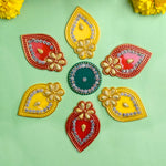 Colorful Rangoli Sticker Set Instant Festive Decor