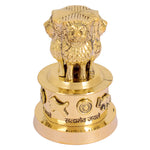 3 Inch Brass Ashoka Pillar – Miniature Indian Art Sculpture for Display