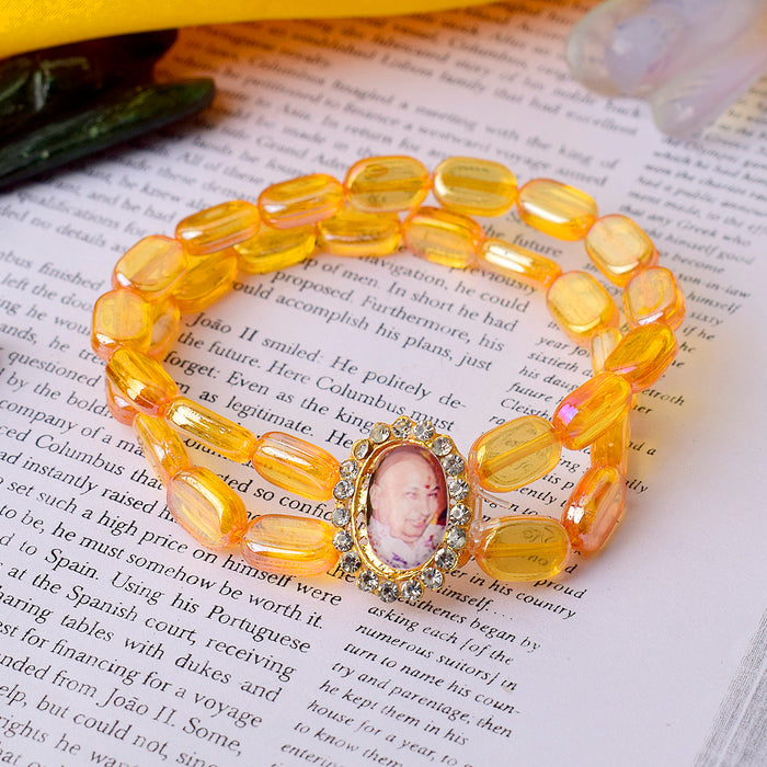 Royal Orange Chip Guru Ji Bracelets