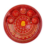 10 Inch Stainless Steel Aarti Thali Set (Ganpati Design)