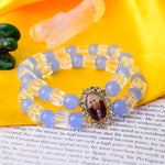 Mystic Cerluen Blue And White Guru Ji Bracelets