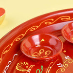 10 Inch Stainless Steel Aarti Thali Set (Ganpati Design)