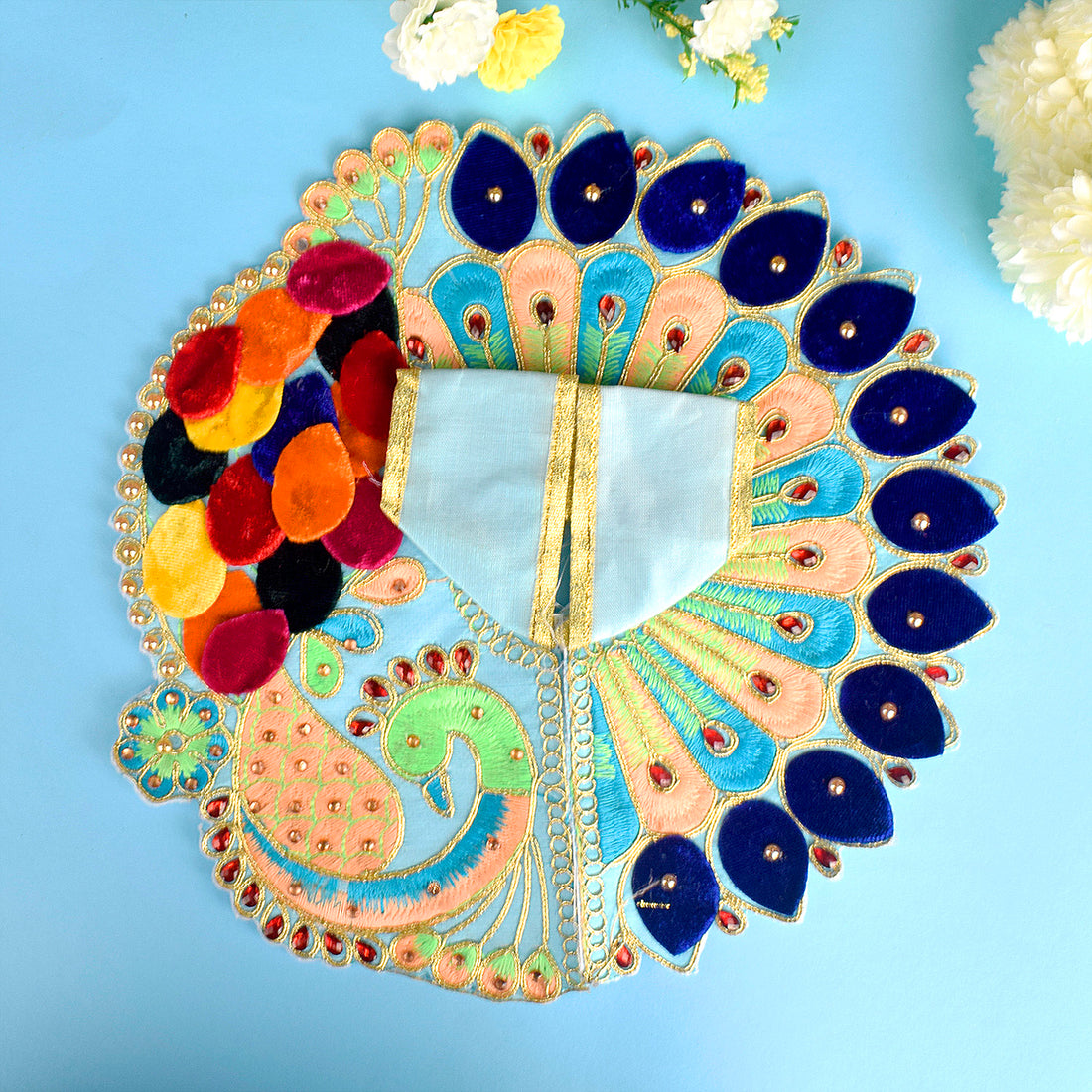 Attractive Peacock Design Dresses for Laddu Gopal | Sizes 0 to 6