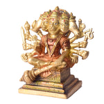 7.2 Inch Majestic Panchmukhi Hanuman Brass Idol