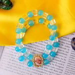 Bliss Sea Blue and White Guru Ji Bracelets