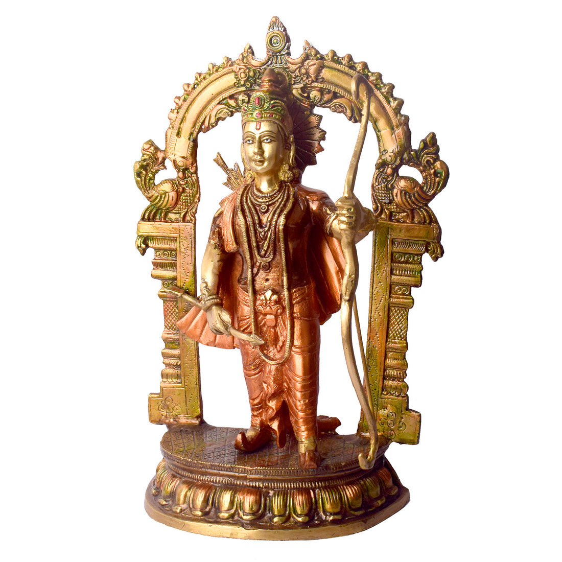This Brass Ram Statue is a stunning symbol of strength, grace, and resilience. Expertly crafted from high-quality brass, the statue captures the powerful yet serene essence of the Ram, embodying both courage and elegance. Perfect for home temples, living spaces, or as a meaningful gift, this statue brings a sense of divine energy and positive vibes into any room.