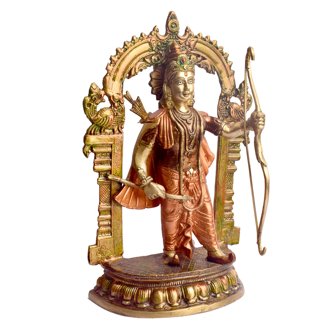 This Brass Ram Statue is a stunning symbol of strength, grace, and resilience. Expertly crafted from high-quality brass, the statue captures the powerful yet serene essence of the Ram, embodying both courage and elegance. Perfect for home temples, living spaces, or as a meaningful gift, this statue brings a sense of divine energy and positive vibes into any room.