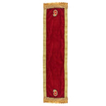 Designer Velvet Maroon Ganpati Idol Patka - 32 Inch