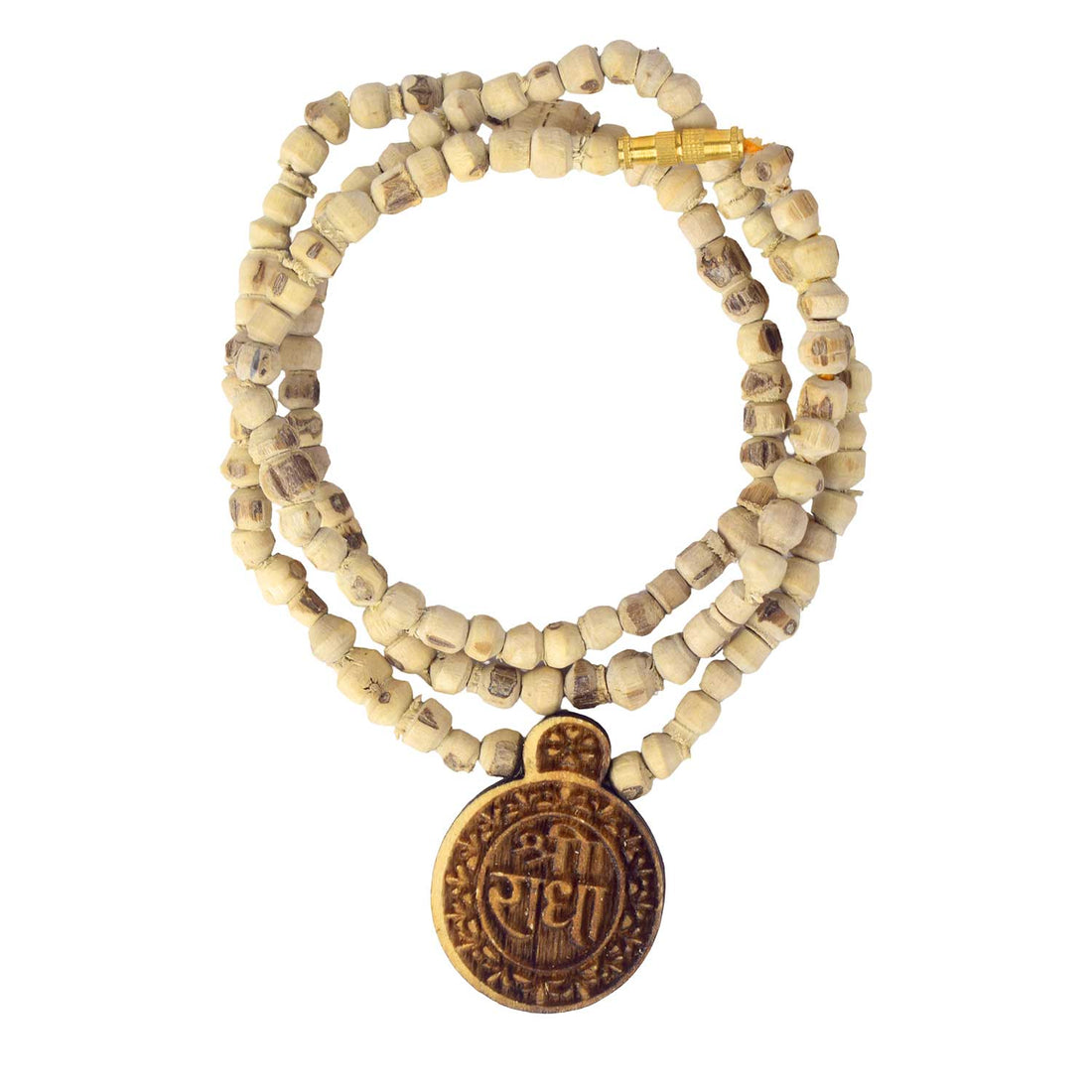 100% Original Tulsi Kanthi Mala With Shri Radha Wooden Locket