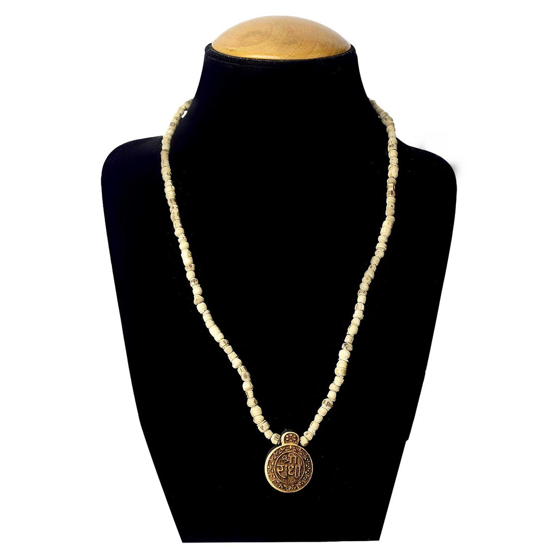 100% Original Tulsi Kanthi Mala With Shri Radha Wooden Locket