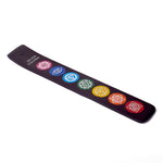 Black Seven Chakra Incense Holder Plate for Meditation and Spiritual Decor