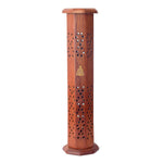 Handcrafted Wooden Standing Incense Holder for Pooja and Home Decor